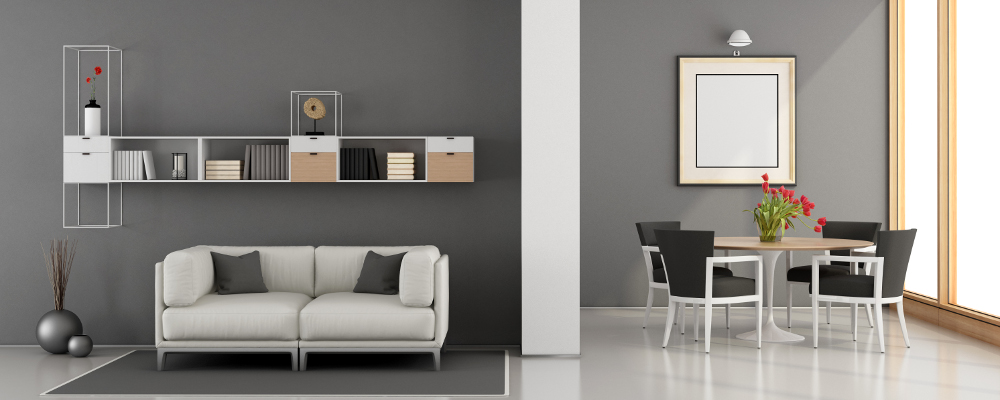 Sleek and modern design for living room