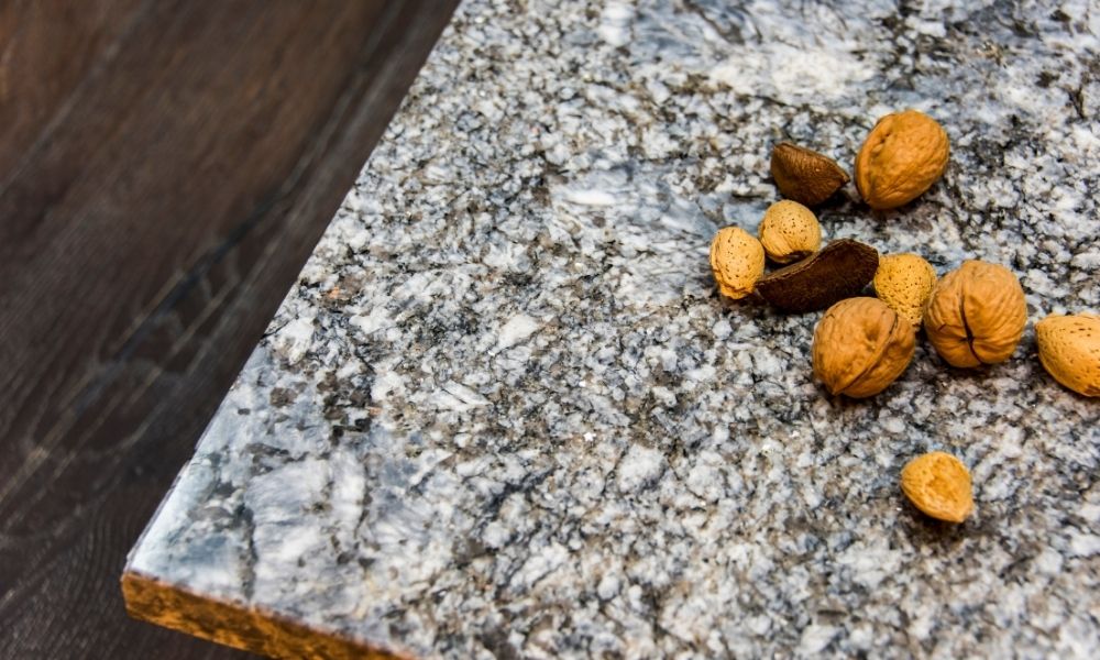 Walnuts on granite countertop