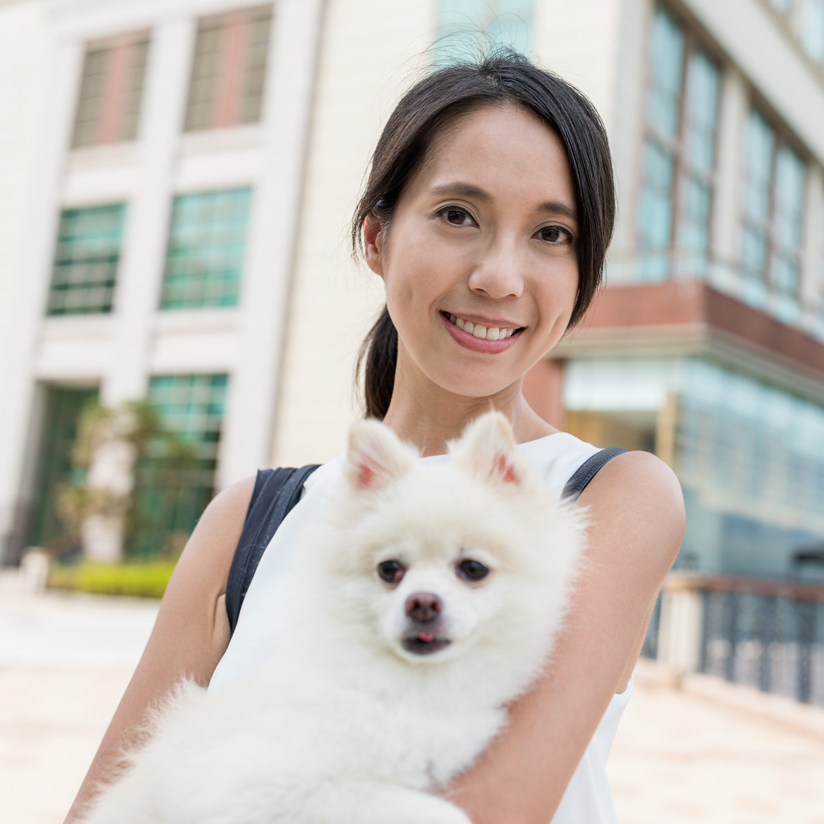 Woman and her dog