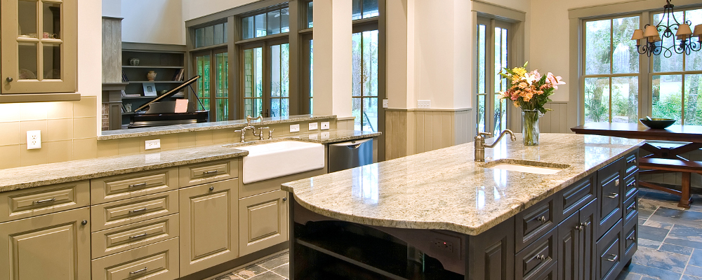 Quartz countertop for kitchen