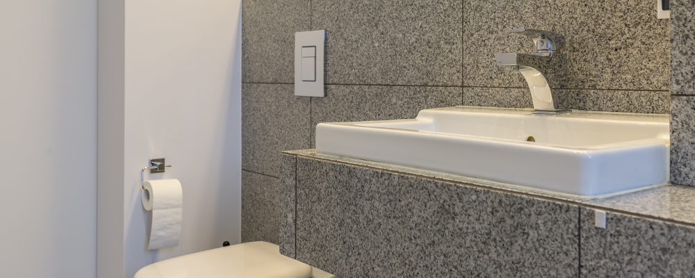 Popular granite tile bathroom countertop