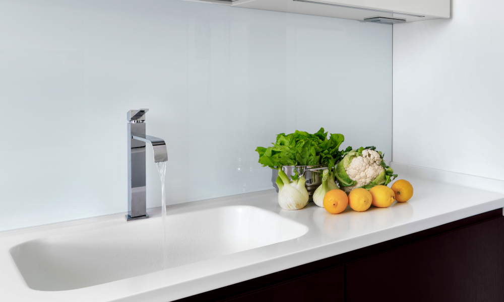 Solid surface integrated sink