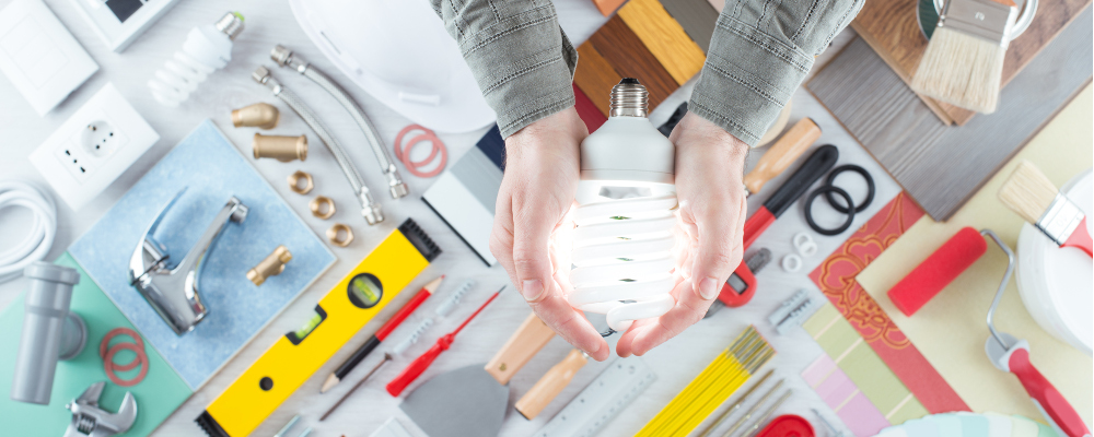 Energy saving appliances and light bulb