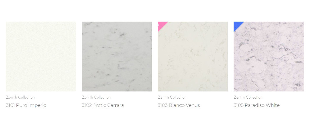 Quartz colours and designs