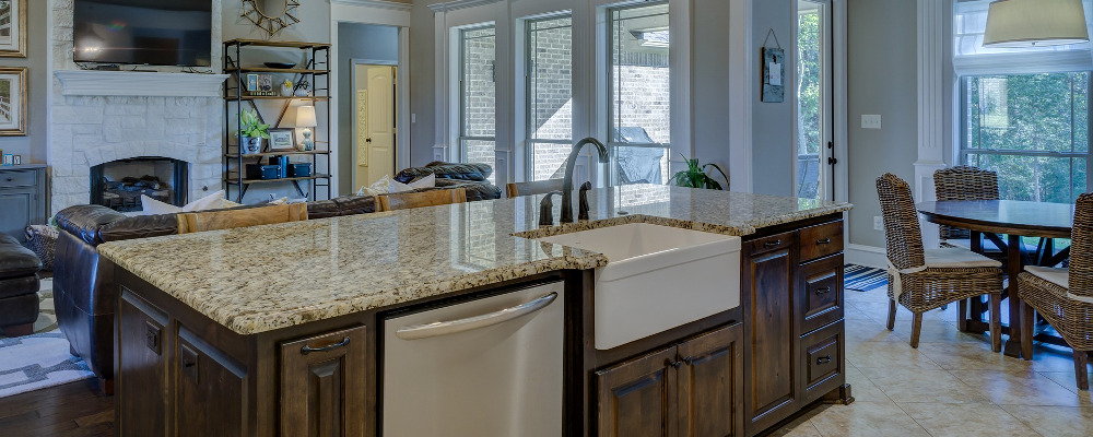 granite looking quartz table top