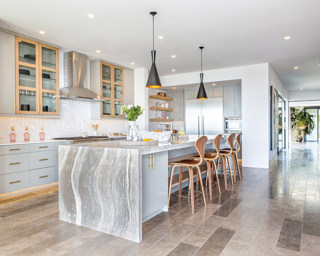 custom quartz countertop for unique hdb kitchen