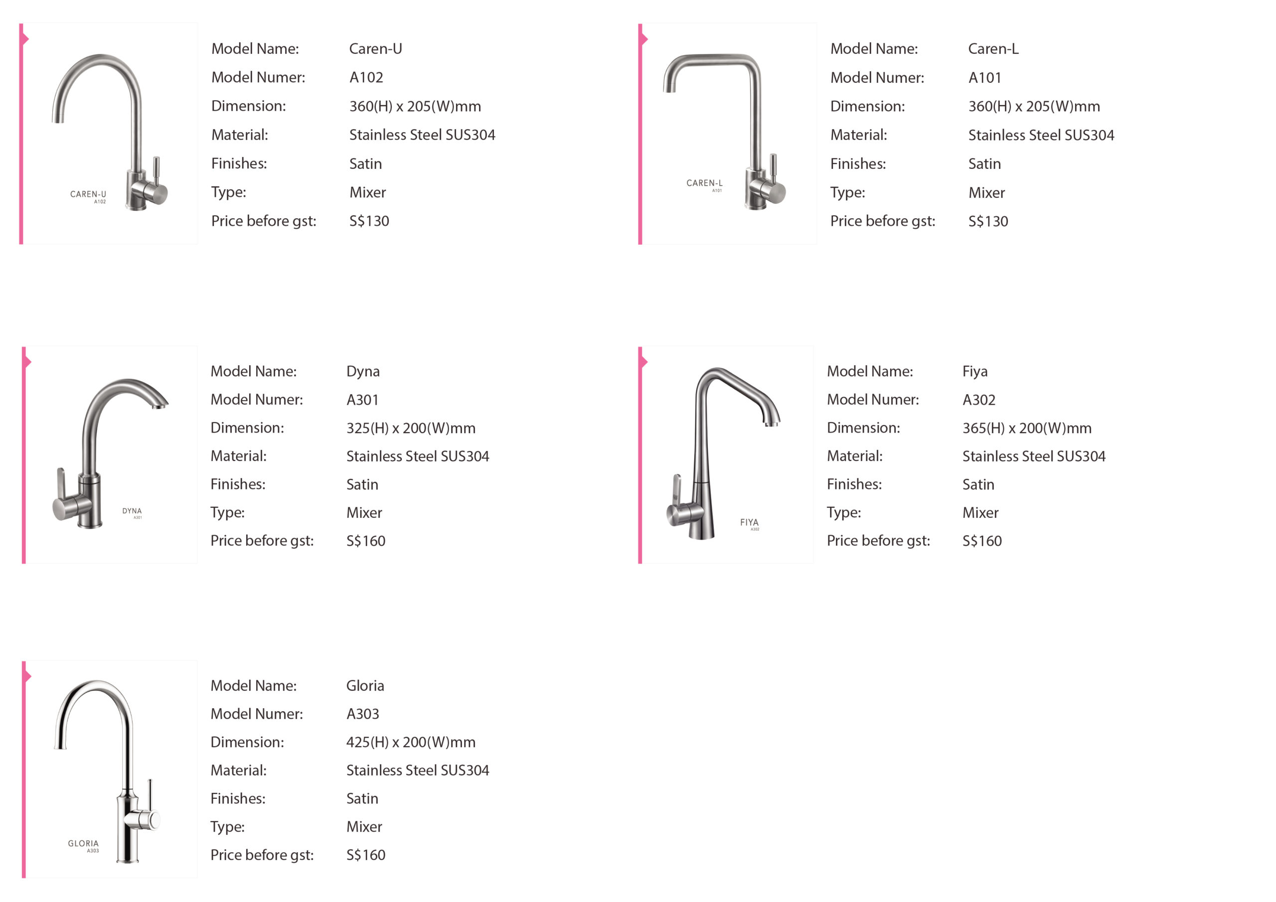 kitchen faucets by aurasink